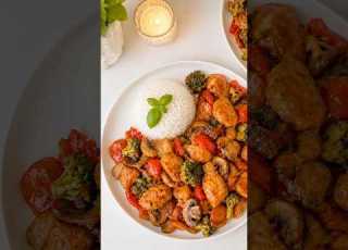  Sweet Spicy Chicken Stir Fry دجاج بالخضار بالصوص الحلو الحار Cooking Easyrecipes Foodie