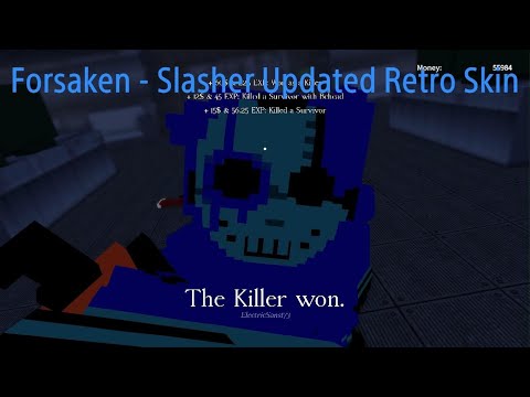 Roblox Forsaken Slasher Updated Retro Skin Gameplay