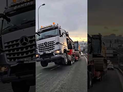 هذه الشاحنة لاتعرف التوقف اكتروس الاقوى شاحنات تريلات حمولة ثقيلة Truck