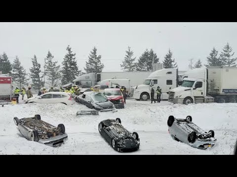 Snowmageddon Chaos In Canada Today 75 Cm Of Snow Causing Many Accident In Ontario