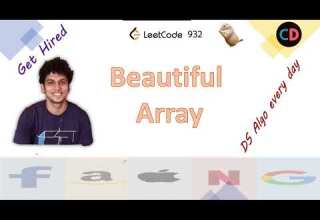Beautiful Array Leetcode 932 Live Coding Session 