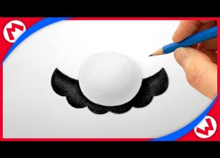  Drawing Super Mario S 3D Face With Pencil Sketch
