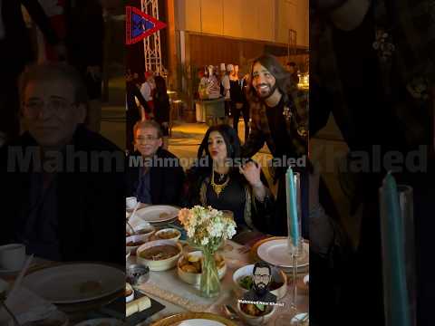 المخرج خالد يوسف وزوجته شاليمار الفنانة التشكيلية السعودية وهاني البحيري في سحور المرشدي بالمتحف