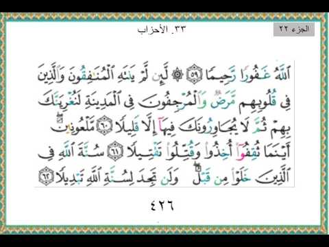 الجزء الثاني والعشرين بصوت الشيخ ياسر الدوسري