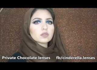 برايفت شوكليت على عيون الميكب ارتيست الجميلة سومة Private Chocolate Lenses