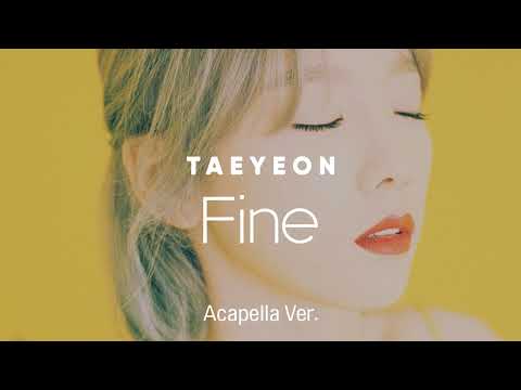 Clean Acapella TAEYEON Fine