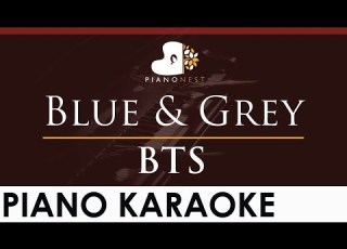 BTS Blue Grey HIGHER Key Piano Karaoke Instrumental