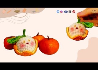 تعلمي عمل برتقالة كروشيه أميجورومي خطوة بخطوة مع الباترون المرفق فيديو نونا كروشيه
