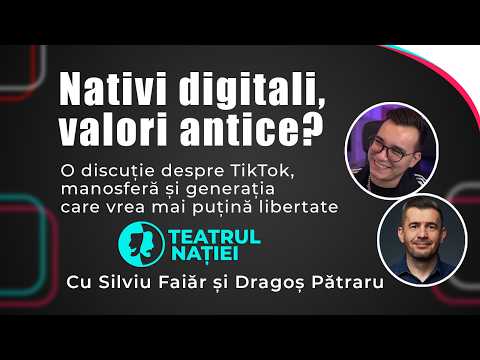Workshop Cu Silviu Faiăr și Dragoș Pătraru Nativi Digitali Valori Antice