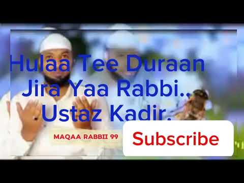 Nashiidaa Ustaaz Kadirr Hulaa Tee Duraan Jira Bar Asittiin Galee