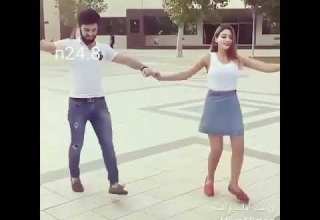 اجمل دبكة شاب وشابة على اغنية صاحبنا مالو صاحب