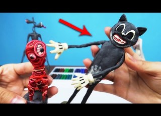 CARTOON CAT Картун кэт и Lil Nugget Лепим Страшилки от Тревора Хендерсона Как лепить фигурки