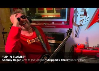 Sammy Hagar Improvs Over Joe Satriani S Up In Flames