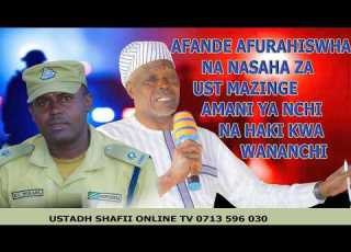 AFANDE AFURAHISHWA UST MAZINGE AKIWA KINGALE KONDOA MKOA WA DODOMA