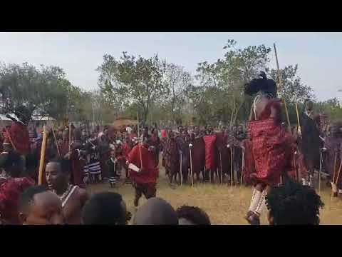 Masai Kabile Dans Morogoro Tanzania