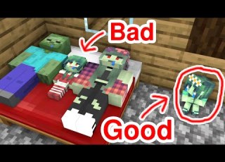 Good Baby Zombie Girl And Bad Baby Zombie Girl Sad Story Minecraft Animation