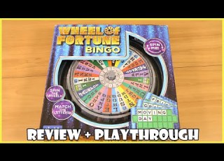  Wheel Of Fortune Bingo Review Full Playthrough Board Game Night