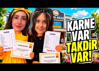  KARNE GÜNÜMÜZ VLOG Hayal Ettiğimiz Notlar Geldi Mi ZEYNEP VE HİRANUR