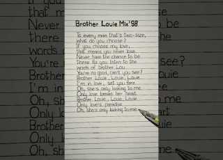  Brother Louie Mix 98 Lyrics Song By Modern Talking Brotherlouie Moderntalking Lyrics