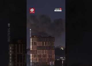  مشاهد أولية للحظة انفجار صواريخ روسية في العاصمة الأوكرانية كييف