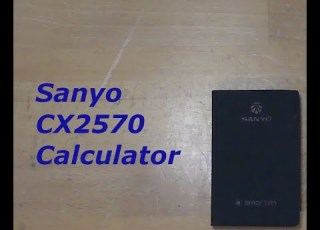  Sanyo CX2570 Vintage 80s Calculator