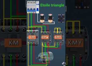 Démarrage étoile Triangle Electronic Electric Moteur Asynchrone Triphasé Moteur