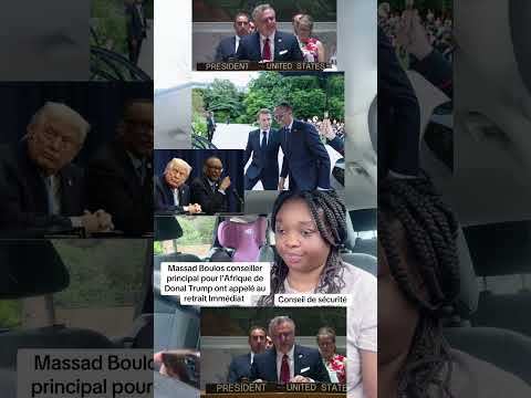 Urgent Conseil De Sécurité Massad Boulos Tiennent à La Souveraineté Et à L Intégrité Territoriale