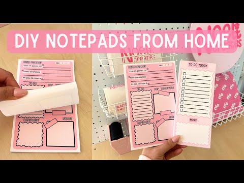 How To Make Notepads For Beginners DIY Notepads Tutorial How To Make Notepads From Home
