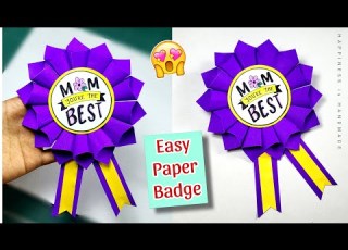 Mother S Day Craft DIY Paper Badge Mother S Day Craft Ideas Batch Making