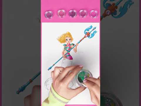 AMAZING GLITTER CRAFTS Merlinda S Color Changing Tail Surprise Shorts Mermaid Magic