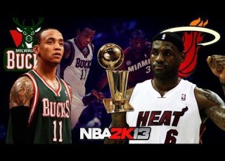 NBA 2K13 Miami Heat Vs Milwaukee Bucks 2013 NBA Playoffs