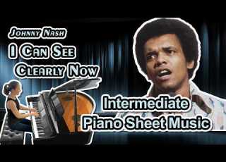  I Can See Clearly Now Johnny Nash Piano Sheet Music Intermediate Arranged By Jennifer Eklund