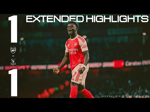 SEMI FINAL BOUND EXTENDED HIGHLIGHTS Arsenal V Crystal Palace 1 1 8 7 On Pens Carabao Cup