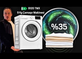  9120 TMX Arçelik Yeni Çamaşır Makinesi 9 Kilo 1200 Devir Sıkmalı Çamaşır Makinesi