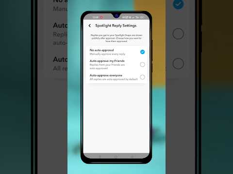 Snapchat Spotlight Reply Settings Shorts