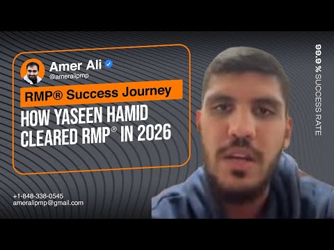 RMP Success Journey Of Yaseen Hamid In 2026 How He Cracked PMI RMP Exam