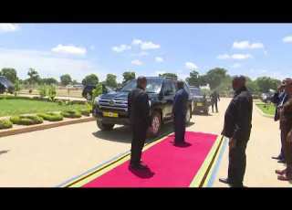  UWEKAJI WA JIWE LA MSINGI WA KIWANDA CHA SAMANI CHA JESHI LA MAGEREZA MSALATO