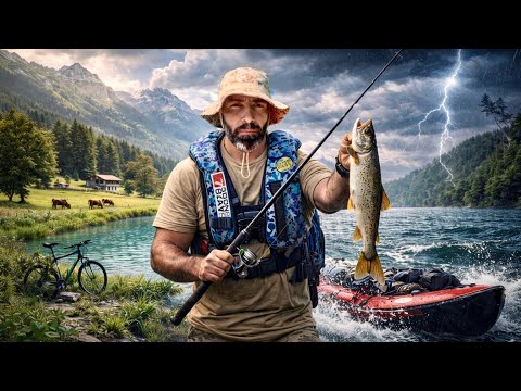 استكشاف سويسرا إنترلاكن بالبايسكل وصيد واليوم الثاني بالقارب ضربتنا العاصفة