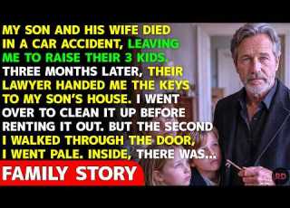  Raising My 3 Grandkids Alone After My Son Died I Inherited His House But When I Stepped Inside