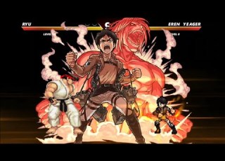  RYU VS EREN YEAGER VERY INCREDIBLY EXCITING FIGHT