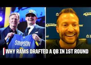  Sean McVay On Rams Drafting QB Ty Simpson Matt Stafford S Perspective More 2026 NFL Draft