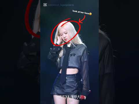 Rosé Almost Cried Rosé Rosie Roséblackpink Numberonegirl Performance Fyp Viralshort