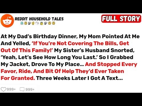 At My Dad S Birthday Dinner My Mom Pointed At Me And Yelled If You Re Best Reddit Stories