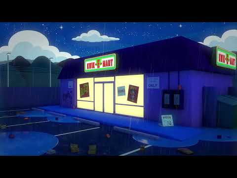 Quiet Night At Kwik E Mart The Simpsons Ambience Rain Sounds ASMR