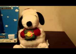  Gemmy Snoopy Santa