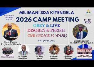  OBEY LIVE DISOBEY PERISH DAY 5 CAMP MEETING 2026 AFTERNOON SESSION