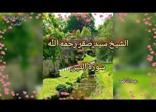  الشيخ سيد صقر رحمه الله سورة التين