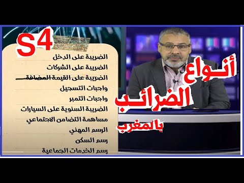 أنواع الضرائب بالمغرب الضريبة الموحدة ذ صالح النشاط