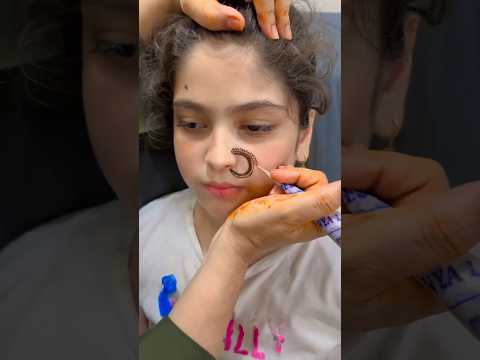 Mehndi Nosepin Art Elegant Easy Design Mehndi Henna Bridelmehndi Trending Trendingshorts