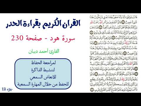 سورة هود صفحة 230 احمد ديبان